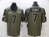 Nike Broncos 7 John Elway Olive 2021 Salute To Service Limited Jersey Dzhi,baseball caps,new era cap wholesale,wholesale hats